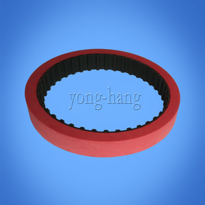 Yonghang Timing <b>Belt</b> 150L <b>Red</b> Rubber Wear Resistant For Manufacturing Plant - Product Image 3
