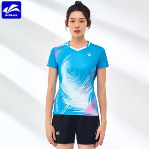 Kaos Badminton Cepat Kering Pakaian Olahraga Sablon Digital Custom Kaos Tenis Meja - Product Image 2
