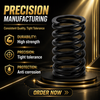 Ressort de compression noir en acier de haute qualité, ressort hélicoïdal de précision pour crible vibrant minier
