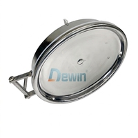 Manway ovale sanitaire en acier inoxydable pour cuve de fermentation