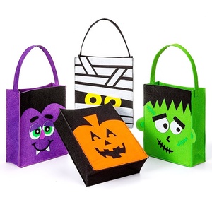 Bolsa de Fieltro con Asa para Regalos de Halloween, Bolsa de Truco o Trato para Niños, Bolsa de Fieltro para Dulces, Cesta - Product Image 1