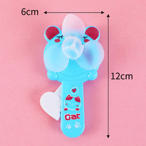 2024 फैशन प्यारा मिनी किड्स हैंडी फैन पोर्टेबल उपहार ग्रीष्मकालीन खिलौने आउटडोर प्रेस्ड छोटे पंखे के लिए कूलिंग हैंडी प्लास्टिक फैन - Product Image 5