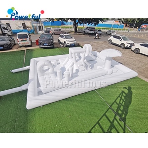 Parque infantil inflable blanco, <span class=keywords><strong>Castillo</strong></span> de rebote blanco con piscina de agua, almohadilla inflable para salpicaduras de agua de verano - Product Image 4