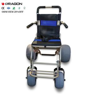 Silla de Ruedas Manual de Playa con Ruedas Grandes de Aleación de Aluminio de 20 kg, Color Azul Dragón, Certificación CE, Personalizable, Venta al Por Mayor - Product Image 5