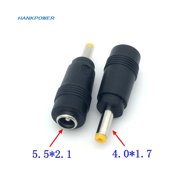 5V/12V 5.5*2.1mm Female to 4.0*1.7mm Male DC Power Jack Plug Adapter Connector for PC Laptop Camera Adapter