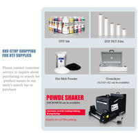Harga pabrik 13 inci A3 + 33cm XP600 DTF Printer mesin Transfer panas untuk TX800 cetak kepala A3 30cm XP600 Dtf Printer