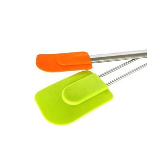 कस्टम हीट प्रतिरोधी खाद्य ग्रेड सिलिकॉन स्पुटुला स्टेनलेस स्टील हैंडल ओवन सुरक्षित आसान साफ टिकाऊ बेकिंग पेस्ट्री उपकरण - Product Image 2