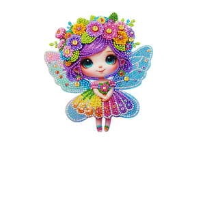 VANCY ARTS <span class=keywords><strong>5D</strong></span> DIY Floral Fairy Girls Diamond Art Kit Carré Cristal Broderie <span class=keywords><strong>Strass</strong></span> Acrylique Table Top Decoration Box - Product Image 3