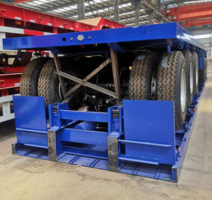 Remolque de Camión Semirremolque de Plataforma Baja de 60 Toneladas, 40 Toneladas, 3 Ejes, 40 pies, 45 pies, para Contenedores, en Venta a Bajo Precio - Product Image 4