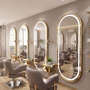Espejo de Salón de Belleza y Barbería de Alta Calidad, Totalmente de Vidrio Templado, de Una o Dos Caras, con Luz y Tamaño Personalizable - Product Image 1
