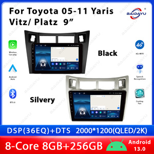 Baidayu Android 9 inch GPS Stereo đa phương tiện màn hình xe phổ Bảng điều khiển đơn vị đứng đầu cho TOYOTA 05-11 Yaris/vitz/Platz - Product Image 3