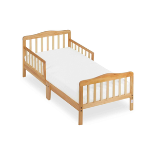 Lit simple en bois massif design moderne pour les tout-petits Mobilier de chambre d'enfant classique en bois naturel pour la maison - Product Image 1