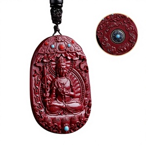 Collana con Pendente Granato Otto Punte in Rame Dorato con Sabbia d'Oro ad Alto Contenuto, Catena Etnica in Bambù, per Uomo e Donna, Pendente Zodiacale Benmingfo - Product Image 1
