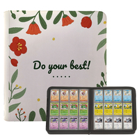 Porte-cartes Modernqiu personnalisé avec logo, 12 pochettes, en cuir PU, pour cartes de jeu/dessins animés/cartes professionnelles