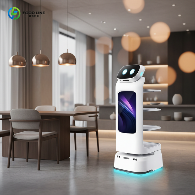 2025 Intelligent Automatic Navigation Food Delivery Robot Intelligent Contactless Food Delivery Robot Emergency Braking