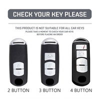 2/3/4 bouton nouveau couvercle de clé de voiture en Tpu pour Mazda 2 3 6 Atenza Axela Demio CX-5 CX5 CX-3 CX7 CX-9 2015 2016 2017 2018 accessoires