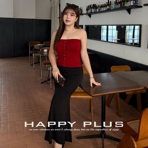 Débardeur en tricot pour femmes grandes tailles, couleur unie, polyester durable, rouge N9335, camisole à haute élasticité avec couche intérieure - Product Image 4