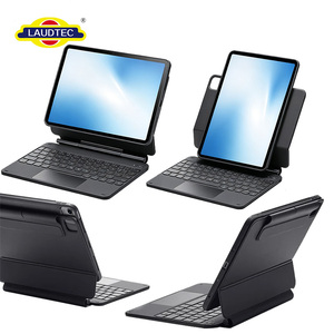 ผู้ผลิตเคสคีย์บอร์ดระดับพรีเมียม OEM ODM เคสคีย์บอร์ดไร้สายรุ่นใหม่ Magic Keyboard พร้อมไฟ RGB Backlit และแม่เหล็ก สำหรับ iPad ขนาด 11 นิ้ว / 13 นิ้ว (อุปกรณ์เสริม) - Product Image 2