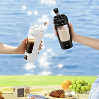 Bouteille Mélangeuse Électrique 23652D avec Affichage Numérique, Rechargeable par USB, Gobelet Shaker Protéiné avec Affichage de la Température et de la Batterie pour la Gym et le Sport