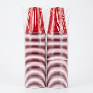 Vasos Desechables para Fiestas, Vasos Grandes para Fiestas de Cumpleaños, Bolsa OPP, Vasos de Plástico Rojos Resistentes y Divertidos Desechables OEM - Product Image 4