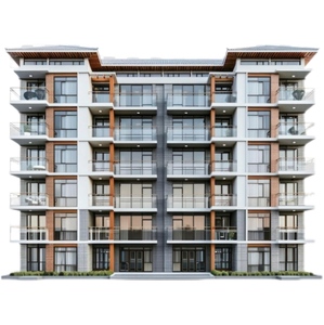 Grattacielo Design moderno prefabbricato struttura in acciaio edificio per appartamenti uffici ospedali pannello Sandwich centro commerciale - Product Image 1