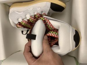Zapatillas Deportivas de Piel Auténtica de Lujo de Diseñador, Zapatillas de Plataforma de Alta Calidad con Cordones Anchos, Zapatos Casuales Modernos y a la Moda - Product Image 4