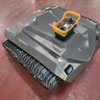 Mesin Pemotong Rumput Robot Pertanian Bertenaga Diesel Desain Baru Cartiwell, Sasis Baja/Aluminium, Otomatis untuk Lereng