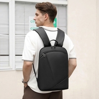 Tas Ransel Bisnis Anti Air Tipis untuk Laptop 15.6 inci, Tas Sekolah Perjalanan dengan Logo Custom untuk Pria Wanita, Tas Laptop Bisnis