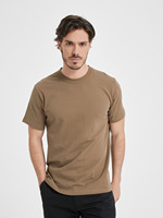 Personnalisé Brodé Simple 250 GSM T-Shirt À Manches Courtes De Haute Qualité Prérétréci Coton Épais Lourd T-shirt pour Hommes