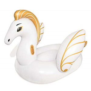 Inflatable Unicorn Float 200cm White PVC Outdoor Pool Ride For Adults And Kids - Product Image 4