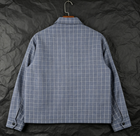 Veste matelassée zippée personnalisable pour homme, broderie florale hivernale, bleu kaki, streetwear, vente en gros