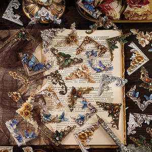 24 pièces/paquet autocollant bord Pack Inspiration Muse série Vintage Style <span class=keywords><strong>cent</strong></span> manuel vallée beauté cadre Photo bricolage - Product Image 1