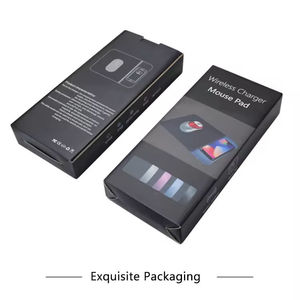 Tapis de souris de bureau avec surface en caoutchouc et fonction de charge rapide sans fil pour téléphone 15W - Product Image 6