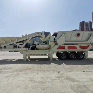 Titreşimli ekran ve konveyör bant ile Greatwall lastik tipi kırma mobil kum yapma tesisi - Product Image 3