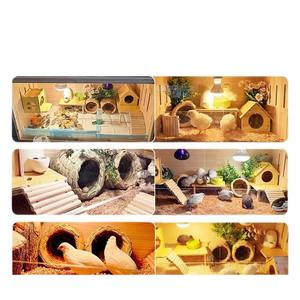 Casetta per Criceti e Piccoli Animali in Legno e Plastica, Resistente, con Mangiatoia, Nido e Box per Riproduzione, Controllo Intelligente della Temperatura, Apertura a Spinta - Product Image 5