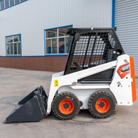 Mini-chargeuse compacte diesel multifonction de marque chinoise pour travaux de terrassement et de construction