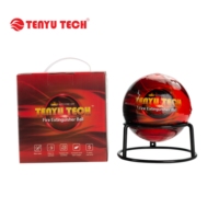 Extincteur à boule de feu en acier certifié 2800g avec agents de poudre sèche CO2 et ABC Boîtes en plastique d'agent de mousse jetables