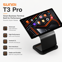 Terminal de point de vente Android haut de gamme SUNMI T3 Pro, paiement rapide, Octa-core 6nm, écran FHD 15,6 pouces sans bordure, rotatif