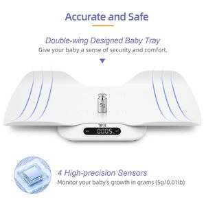 Nouvelle conception 2026 – Pèse-personne électronique 2-en-1 pour bébés, enfants, animaux domestiques et adultes, capacité 180 kg, avec plateau amovible, précision 0,001 kg - Product Image 5