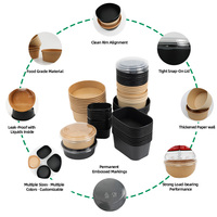 Bols jetables de qualité alimentaire, personnalisables, écologiques, biodégradables, recyclables et résistants à la graisse pour usage commercial