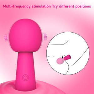 Juguete sexual masturbación femenina carga cabeza redonda grande fuerte vibración silicona pezón estimulación <span class=keywords><strong>Mini</strong></span> AV masajeador - Product Image 2