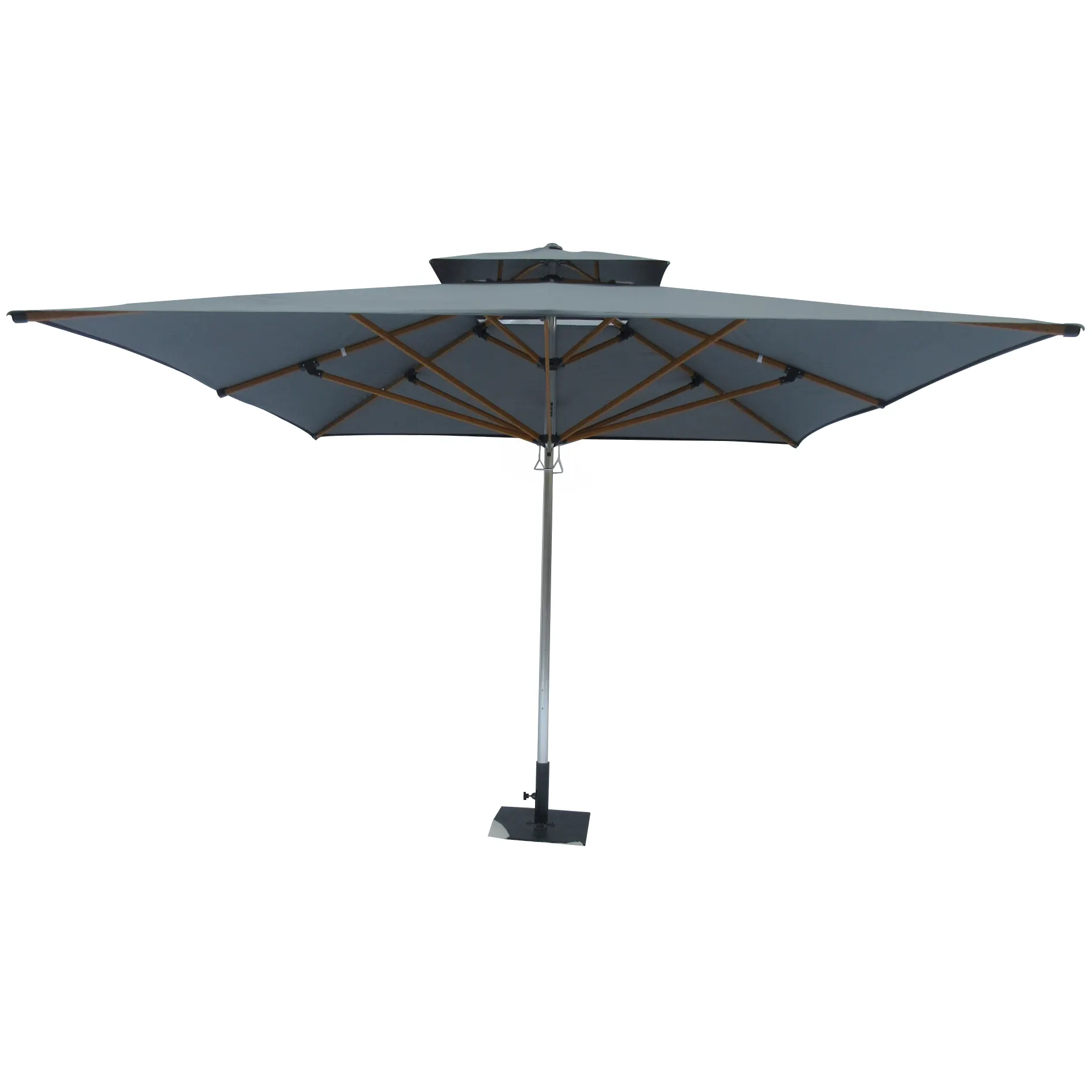 Outdoor telescopic umbrella Garden parasol 3x3M 3.5x3.5M 4x4M customized printing 100% RPET Jumbrella
