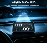 2026 M24 Afficheur Tête Haute (HUD) pour Voiture, Projecteur Numérique GPS de Vitesse sur Pare-Brise, Compteur Universel de Vitesse pour Auto