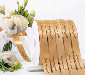 Cinta de grogrén personalizada con monograma y patrón de tela en rollo para empaque de recuerdos de despedida de soltera - Product Image 2