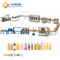 Ligne de production automatique 3 en 1 pour l'embouteillage de jus de fruits/thés/boissons fonctionnelles, 8000 BPH