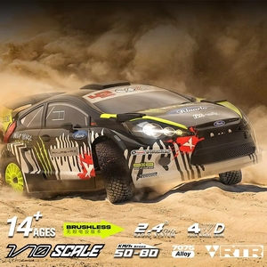 <span class=keywords><strong>Voiture</strong></span> <span class=keywords><strong>de</strong></span> <span class=keywords><strong>rallye</strong></span> RC 4x4 sans balais à l'échelle 1/10 XTS-F10 RLAARLO, en fibre <span class=keywords><strong>de</strong></span> carbone, avec ESC étanche, servo à engrenages métalliques et pièces en acier scellées - Product Image 2