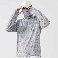 Veste unisexe adulte respirante et anti-rides en soie glacée ultra-fine avec capuche, protection solaire UPF50+ pour la pêche estivale