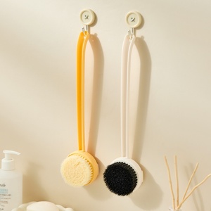 Support OEM Detachable Body Brush PP Handle Plastic Rubbing <b>Bath</b> Cleaning Tool Home Shower Washing Long Handle Soft - Product Image 1