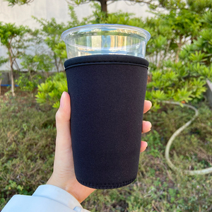 Manchon de tasse <span class=keywords><strong>à</strong></span> café isolé personnalisé en néoprène imperméable de couleur froide de 32 oz avec logo imprimé personnalisé de Noël - Product Image 1