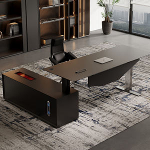 Escritorio de Oficina Inteligente, Ajustable Eléctricamente, Escritorio de Oficina de Pie, Escritorio Ejecutivo Moderno <span class=keywords><strong>en</strong></span> Forma de L de Madera - Product Image 6